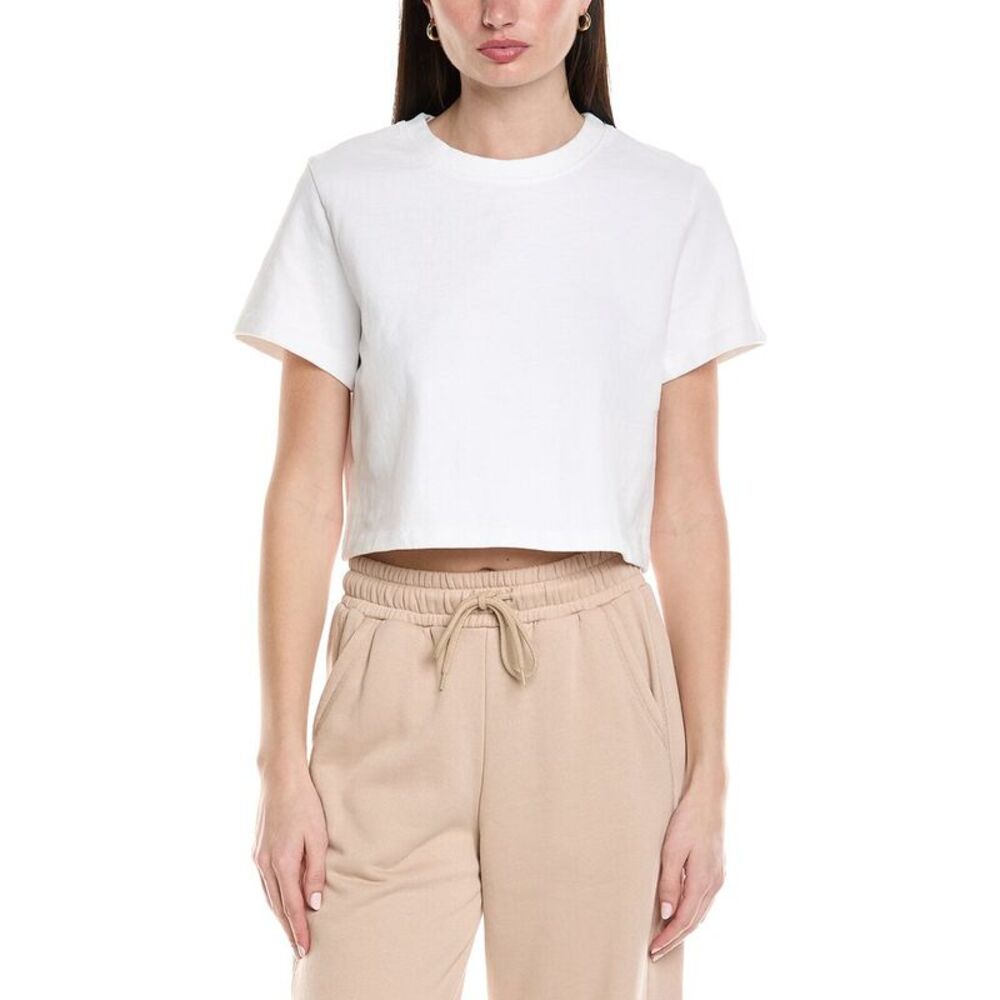 Knit Riot Womens  Harbor Crop T-Shirt, White